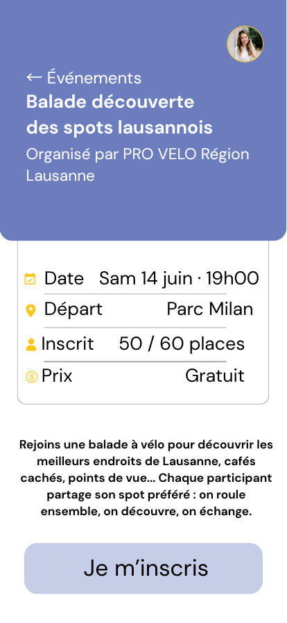 VéloPass app — spots communauté